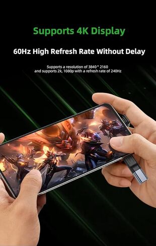 واقي قابس ذيل PIVA FPC من النوع C - شاشة 4K عند 60 هرتز، شحن سريع 60 وات PD ونقل بيانات 10 جيجابت في الثانية | محول USB-C كامل الوظائف لأجهزة Android وiPhone وiPad وMacBook وأجهزة الكمبيوتر المحمولة in Kuwait