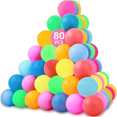 30 قطعة من كرات تنس الطاولة الملونة، كرات بينج بونج، 40 ملم، كرات بلاستيكية ترفيهية للعب والحفلات والأنشطة الرياضية والألعاب الممتعة والحرف اليدوية ولعبة الحيوانات الأليفة in Saudi Arabia