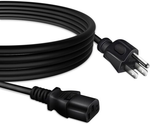 كابل سلك طاقة تيار متردد 3-Prong 6ft متوافق مع MERACH MR-2440 MR-2440B1 MR-2440G1 MR-2440P1 MR-2398 MR-2398B2-US MR-2398P2-US آلة تمرين لوحة الاهتزاز in Kuwait