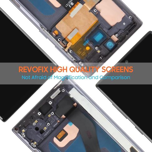 استبدال شاشة Incell لهاتف Samsung Galaxy Note 10 - لشاشة Samsung Note10 LCD التي تعمل باللمس لهاتف Galaxy N910 SM-N970F N970U N970U1 مجموعة زجاجية رقمية مع إطار (أسود) in Kuwait