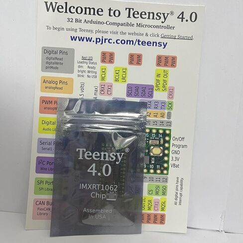 لوحة تطوير DEV-15583 Teensy 4.0 مع USB وإيثرنت عالي السرعة - وحدة تحكم دقيقة قوية ARM Cortex-M7 للصناع والهواة والمحترفين in Kuwait