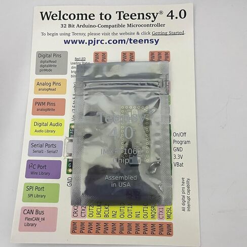 لوحة تطوير DEV-15583 Teensy 4.0 مع USB وإيثرنت عالي السرعة - وحدة تحكم دقيقة قوية ARM Cortex-M7 للصناع والهواة والمحترفين in Kuwait