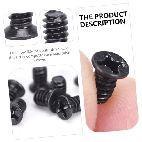100pcs 3.5-inch HDD Screws for Computer Case Hard Drive Tray Replacement Screws Compatible with Hot Swap PC Tower and Desktop Assembly in Kuwait