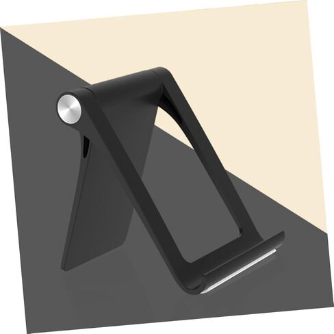 حامل تابلت قابل للطي وقابل للتعديل من NUOBESTY للهاتف والكمبيوتر اللوحي بتصميم محمول وقاعدة منزلقة متوافقة مع الأجهزة المحمولة باللون الأسود in Kuwait