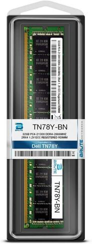 TN78Y-BN - ذاكرة DDR4 سعة 32 جيجابايت - 2666 ميجاهرتز 2Rx4 ECC مسجلة RDIMM (متوافقة مع OEM PN# TN78Y) in Kuwait