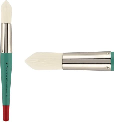 Creative Mark Mural Large Artist Brushes - White Filament Brushes for Acrylic & Watercolor Paint - Filbert # 30 in Saudi Arabia