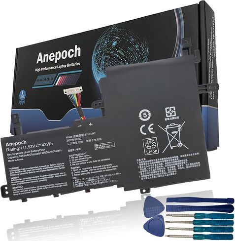 B31N1842 Laptop Battery Replacement for ASUS VivoBook S15 X513EA X513EP X513EQ X531F X531FA K531F S531F S531FA S531FL V531F V531FA V531FL S5500F S5500FL V5050E V5050EA Series 11.52V 42Wh in Kuwait