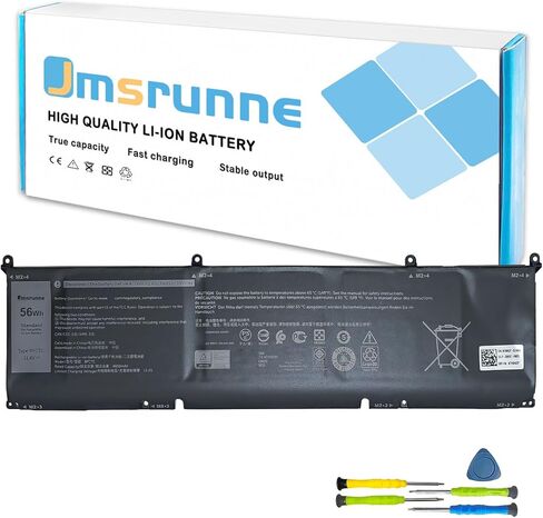 56Wh 8FCTC Laptop Battery Compatible with Dell XPS 15 9500 Precision 5550 Alienware M15 R3 R4 M17 R4 R3 Series Notebook 69KF2 08FCTC 0P8P1P 0DVG8M 0M59JH 70N2F 070N2F 11.4V 4650mAh in Kuwait
