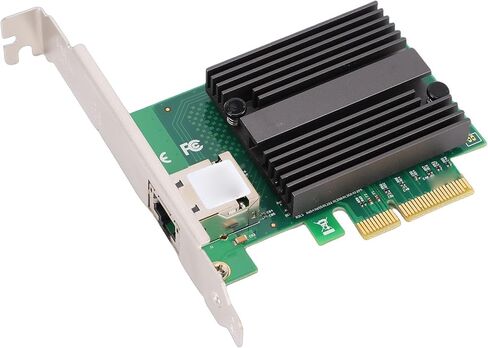 بطاقة محول شبكة إيثرنت Cuifati 10G PCIe x4 أصابع مطلية بالذهب مناسبة للتحكم مع بالوعة حرارية كبيرة لجهاز توجيه NAS لخادم سطح المكتب in Kuwait
