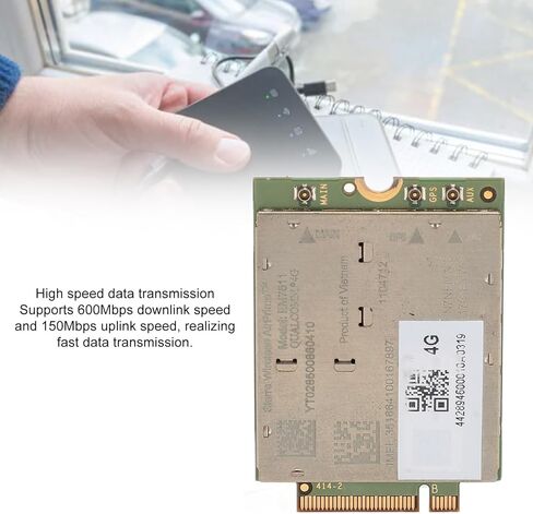 وحدة 4G LTE لأجهزة الكمبيوتر المحمول، PCI Express M.2 600Mbps تنزيل 150Mbps تحميل AirPrime Cat12 مع منفذ USB 3.0 SIM لنظام التشغيل Linux in Kuwait