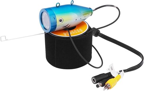 Lixada Underwater Fishing Camera Fish Finder 7 Inch 1200TVL HD with 12 LED Lights 15M Cable Rechargeable Battery for Ice Sea Boat Fishing Aquatic Monitoring in Kuwait