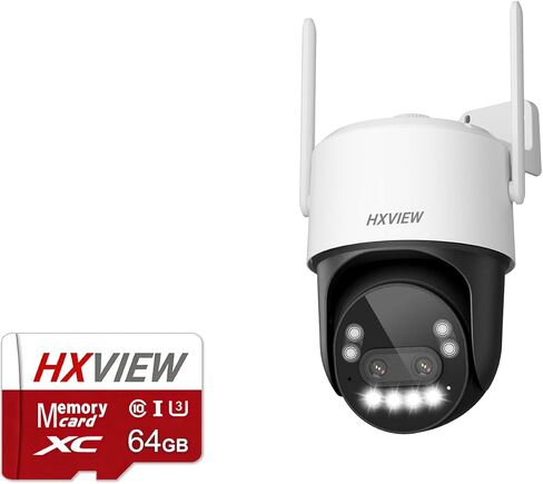 كاميرا مراقبة خارجية بدقة 4K PTZ مع تكبير هجين سريع 10X، ومقلاة 355 درجة وإمالة 90 درجة، وكاميرا WiFi مزدوجة العدسة بدقة 8 ميجابكسل مع تتبع تلقائي، واكتشاف الإنسان/المركبة/الحيوانات الأليفة بالذكاء الاصطناعي، رؤية ليلية ملونة، RTSP in Kuwait