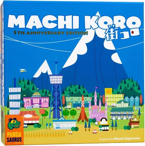 Pandasaurus Games Machi Koro Board Game | Japanese City Building Strategy Game | Fast-Paced Dice Rolling Game for Adults and Kids | Ages 8+ | 2-4 Players | Average Playtime 30 Minutes | Made in Saudi Arabia