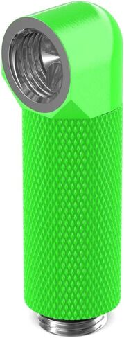 PrimoChill ذكر إلى أنثى G 1/4in. تركيب مرفق تمديد دوار SX 90 درجة 40 مم - أخضر فوق بنفسجي in Kuwait