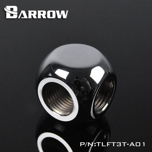 Barrow G1/4" Thread 3-Way Block Splitter Fitting - Silver (TLFT3T-A01-Silver) in Kuwait
