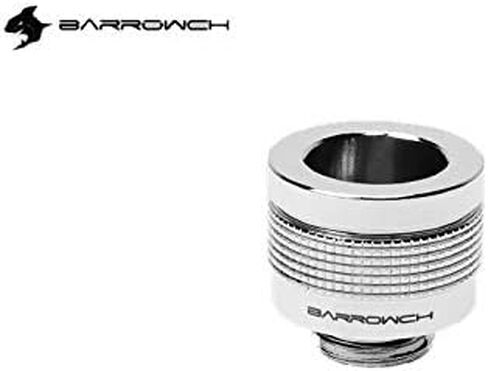 Barrowch G1/4 16mm Rigid Hardtube Wolverine Anti-Sheeding Fitting- Silver (FBYKNF-16-Silver) in Kuwait