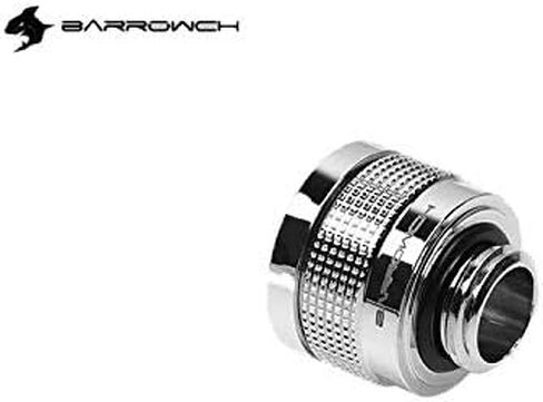 Barrowch G1/4 16mm Rigid Hardtube Wolverine Anti-Sheeding Fitting- Silver (FBYKNF-16-Silver) in Kuwait
