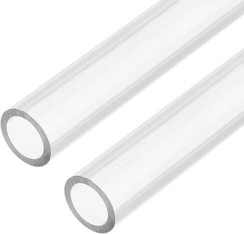 MECCANIXITY 2Pcs Rigid Water Cooling Tube, 10mm ID 14mm OD 0.5 Meter Long Hard PETG Computer Water Cooling Tubing for Water Cooling Systems, Clear in Kuwait