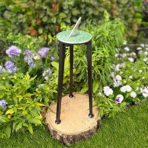 Anniversary Sundial Gift for 20th China Wedding Anniversary in 2026 - Recycled Metal Home Decor Or Garden Present Idea - Handmade in UK for Him, Her Parents Or Couples 20 Year Celebration in Saudi Arabia
