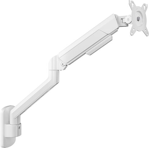 ARES WING Single Monitor Wall Mount for 17-40 Inch Ultrawide Screens, Heavy Duty Monitor Arm Up to 26.4 lbs, Fully Adjustable Wall Mount, VESA 75x75/100x100 Compatible, Black in Kuwait