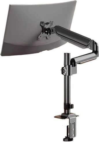 Monitor Arm Single Monitor Arm, Adjustable Single Monitor Desk Mount Fits Max 35 Inch, 22.0 Lbs, Gas Spring Alloy Monitor Mount Arm with Clamp and Grommet Base Monitor Mo in Kuwait