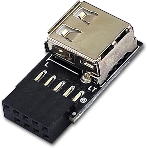9 Pin to USB 2.0 Adapter Easy Installation for Secure Dongle and Receiver Connection Desktop USB Extension in Saudi Arabia
