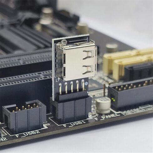 9 Pin to USB 2.0 Adapter Easy Installation for Secure Dongle and Receiver Connection Desktop USB Extension in Saudi Arabia