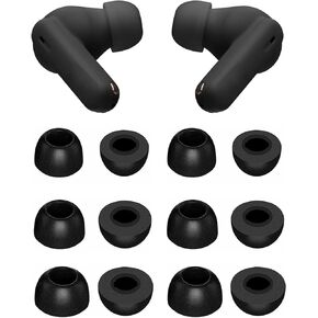 أطراف أذن إسفنجية متوافقة مع JBL Vibe Beam Beam2 / Tune Beam، 6 أزواج S/M/L بأحجام صغيرة، أطراف أذن من إسفنج الذاكرة، متوافقة مع JBL Vibe Beam 2 6 أزواج سوداء in Kuwait