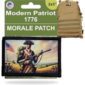 Modern Patriot Morale Patch | 1776 Warrior Patches | Show We The People on Your Plate Carrier, Backpack Patch, hat Patches and Tactical Gear in Saudi Arabia