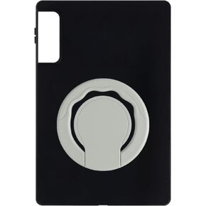 Tablet Case and Stand Holder Compatible with ZTE RedMagic Pad 3D Tablet Case, 2-in-1 Shockproof TPU Cover and 360 Rotating Ring Handle Grip Bracket(Black) in Kuwait