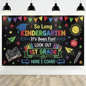 Ledinca Kids Graduation Decoration Backdrop 71x43 Inch, Class of 2026 Graduation Decor, Cute Grad Photo Background for School Classroom Home Party Supplies in Saudi Arabia