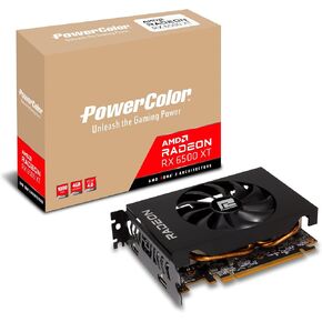 PowerColor AMD Radeon RX 6500 XT ITX Gaming Graphics Card with 4GB GDDR6 Memory (Renewed) in Kuwait