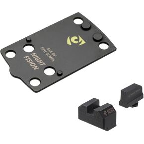 Optic Plate and Co-Witness Sight Set Compatible with Holosun EPS Carry to Glock 43X/48 MOS - Mount Red Dot Sight to Glock MOS w/Backup Iron Sights - Not Compatible with Holosun 507c, 507K x2, 407k in Saudi Arabia