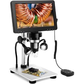 Microscope Kit DM9 Microscope 1200x Magnification 7" LCD Adjustable Display USB Electron Microscopios Microscope Slides in Kuwait