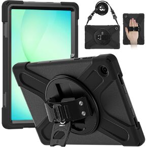CODi Rugged Case for Samsung Galaxy Tab A11+ – MIL-STD-810G Drop Tested, 360° Protection, Rotating Kickstand, Adjustable Hand Strap & Shoulder Strap, Heavy Duty Shockproof Tablet Cover in Kuwait