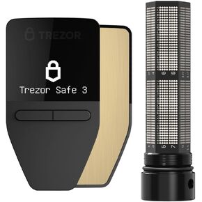 Trezor Safe 3 Hardware Wallet + Trezor Keep Metal Seed Phrase Backup Bundle – Secure Crypto Storage & Recovery Kit in Saudi Arabia