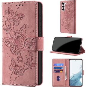 حافظة محفظة لهاتف Samsung Galaxy S23 (Non S23+)، [حجب RFID] حامل 3 بطاقات [هيكل TPU مقاوم للصدمات]، غطاء قلاب واقٍ من جلد البولي يوريثان بإغلاق مغناطيسي 6.1 بوصة، أزرق فاتح in Kuwait