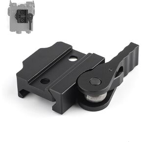 Tactical QD Quick Release/Detach Mount for DBAL-A2 Laser, Metal Optics Mount Adapter Accessories for 20mm Picatinny Rail in Saudi Arabia