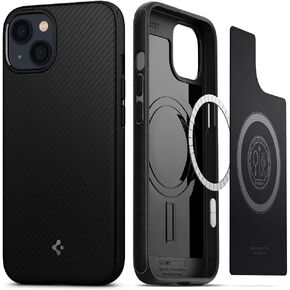 Spigen Mag Armor (MagFit) Compatible with MagSafe Designed for iPhone 13 Case (2021) - Matte Black | MagFit, 2021 in Kuwait