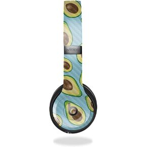 Carbon Fiber Headphone Skin Compatible with Beats Solo 4 - Blue Avocados - Premium 3M Vinyl Protective Wrap Decal Cover - Easy to Apply | Crafted in The USA by MightySkins in Kuwait