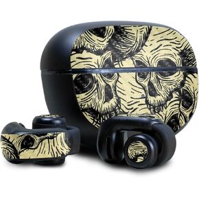 Headphone Skin Compatible with Bose Ultra Open Earbuds - Inked Skulls - Premium 3M Vinyl Protective Wrap Decal Cover - Easy to Apply | Crafted in The USA by MightySkins in Kuwait