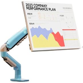 F80-XJ Pink Monitor Stand Mechanical Arm Portable Computer Display Screen Cantilever Base(Bay Blue) in Saudi Arabia