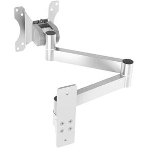 Computer Monitor Stand wall Mount Bracket Universal Rotating Folding Industrial Aluminum Profile Rack(Two-Section arm) in Saudi Arabia