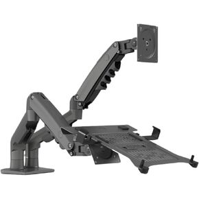 Two-in-one Display Notebook Combination Stand Dual Screen External Computer Stand Bracket Mechanical arm(Black) in Saudi Arabia