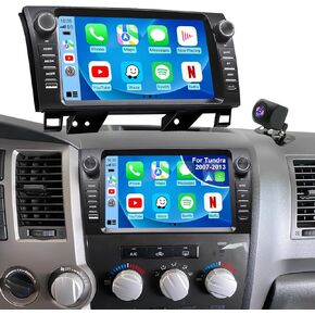 9 Inch Upgrade Car Radio for Toyota Tundra 2007-2013, Toyota Sequoia 2008-2015, Android 13 Touch Screen Head Unit Stereo, Wireless Carplay Android Auto GPS WiFi BT FM Camera, fit JBL & No JBL Vehicles in Kuwait