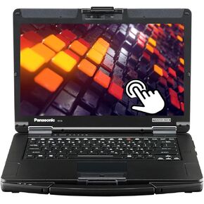 Panasonic Toughbook FZ-55 Rugged Laptop, 14.0" FHD Touchscreen Rugged, 8th Core i5-8365, 16GB RAM, 512GB SSD, HDMI, WiFi, Bluetooth, Webcam, Backlit Keyboard, Windows 11 Pro(Renewed) in Kuwait