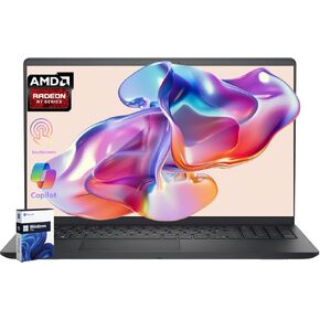 Inspiron 15 3535 Touchscreen Laptop Computer - 15.6" FHD AMD Ryzen 7 7730U (8-Core) Processor, 32GB 3200MHz RAM, 1TB SSD, AI Copilot, Wi-Fi, Numeric Keypad, Webcam, for Business & Students in Kuwait