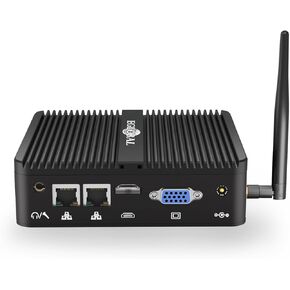كمبيوتر صغير بدون مروحة، كمبيوتر صناعي بنتيوم فضي J5005، ذاكرة وصول عشوائي 8 جيجابايت، 256 جيجابايت SSD، نظام التشغيل Windows 11 Pro، شاشة HD VGA مزدوجة، 2 RS232 COM، شبكة جيجابت إيثرنت مزدوجة، واي فاي 5، BT in Kuwait