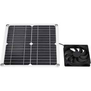 Garosa Panel Fan Kit, Monocrystalline Silicon, Portable USB Solar Powered Fan with Efficient Air Circulation for Greenhouses and Sheds in Kuwait