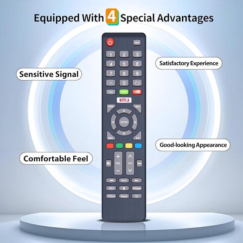 New Replacement Remote Control Compatible for Sylvox Seiki Smart TV SC-32HK700N SC-49UK700N SC-55UK700N SC-65UK700N SC-40FK700N in Kuwait